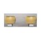 Besa Lighting Keno Vanity, Gold Sand, Satin Nickel Finish, 2x60W Halogen 2WF-KENOGD-SN - alternate 1